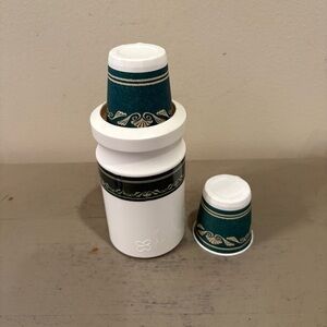 VTG Dixie Cup Pop Up Bathroom Cup Holder